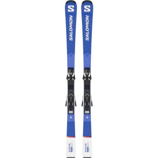 Neu Eingetroffen Salomon Kinder Racing Ski T - Rennblau/Weiß