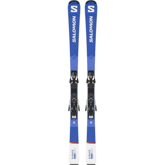Neu Eingetroffen Salomon Kinder Racing Ski T - Rennblau/Weiß