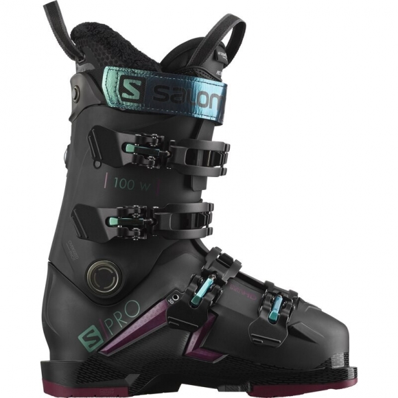 Neu Eingetroffen Salomon Damen ALP. BOOTS - Schwarz/Burgund/Shift Green/Blau