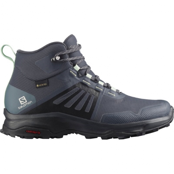 Neu Eingetroffen Salomon Damen Multifunktionsstiefel SHOES X-RENDER MID GTX W - Ebenholz/Schwarz/Stürmisches Wetter