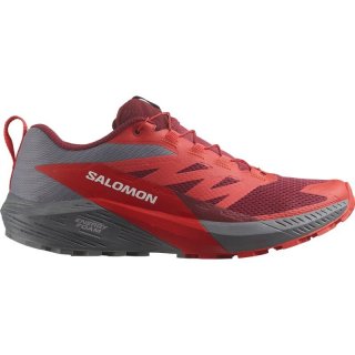 Neu Eingetroffen Salomon Herren Trailrunningschuhe SHOES SENSE RIDE 5 Quiet - Stiller Schatten/Fahrradrot/Mohn Rot
