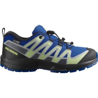 Neu Eingetroffen Salomon Kinder Trekkinghalbschuhe SHOES XA PRO V8 WP J - Nautischblau/Schwarz/Scharfes Grün
