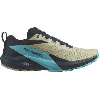 Neu Eingetroffen Salomon Herren Trailrunningschuhe SHOES SENSE RIDE 5 - Luzerne/Kohlenstoff/Pfau Blau