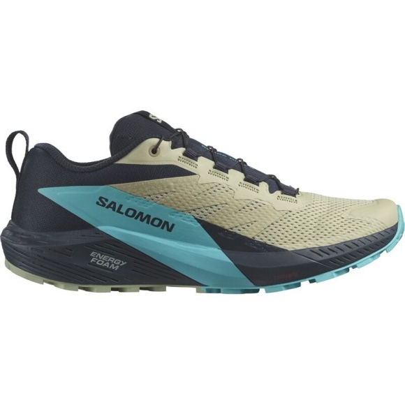 Neu Eingetroffen Salomon Herren Trailrunningschuhe SHOES SENSE RIDE 5 - Luzerne/Kohlenstoff/Pfau Blau
