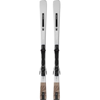 Neu Eingetroffen Salomon Damen All-Mountain Ski E - Silber/Schwarz/Maisstroh Metallic