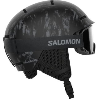 Neu Eingetroffen Salomon Kinder Helm HELMET PLAYER COMBO - Schwarz Batik