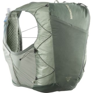 Neu Eingetroffen Salomon Rucksack ACTIVE SKIN 12 SET Laurel - Lorbeerkranz/Seerose/ALOE WASH