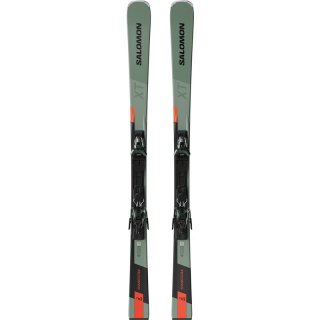 Neu Eingetroffen Salomon Herren All-Mountain Ski E - Ölgrün/Schwarz/Neonrot