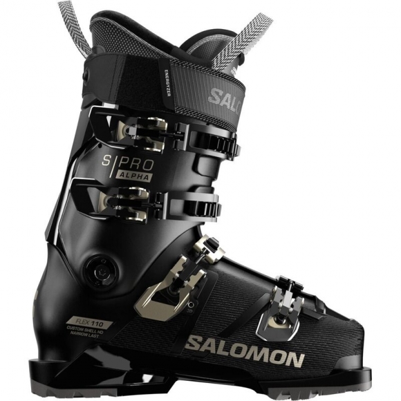 Neu Eingetroffen Salomon Damen Ski-Schuhe ALP. BOOTS - Schwarz/Hellbronze Metallic/Schwarz
