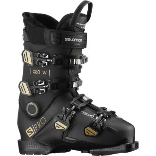 Neu Eingetroffen Salomon Damen Skischuhe - SCHWARZ/Beluga/Gold