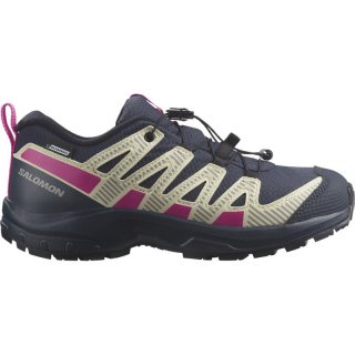 Neu Eingetroffen Salomon Kinder Multifunktionsschuhe SHOES XA PRO V8 CSWP J - Tinte/Transparentes Gelb/Pink G
