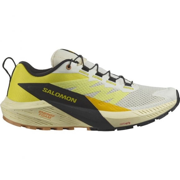 Neu Eingetroffen Salomon Damen Trailrunningschuhe SHOES SENSE RIDE 5 W - Vanilleeis/Schwefelquelle/Schwarz
