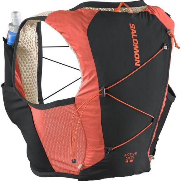 Neu Eingetroffen Salomon Rucksack ACTIVE SKIN 4 Women SET - EMERGLOW/SCHWARZ