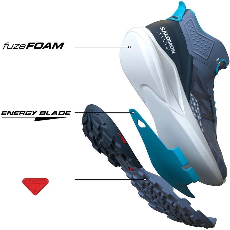 Neu Eingetroffen Salomon Damen Multifunktionsstiefel SHOES OUTpulse Mid GTX W - Ebenholz/Stiller Schatten/Ebenholz