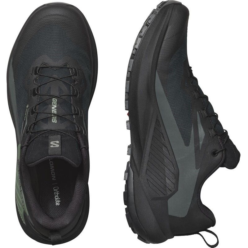 Neu Eingetroffen Salomon Herren Trailrunningschuhe SHOES GENESIS GTX - Schwarz/Agavengrün/Urban Chic