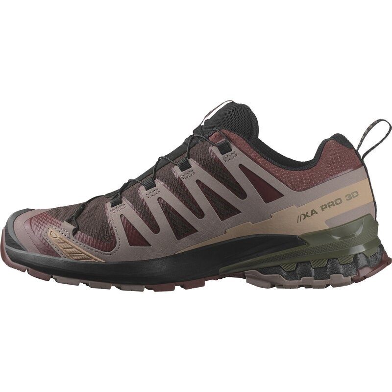 Neu Eingetroffen Salomon Herren Trailrunningschuhe SHOES XA PRO 3D V9 GTX - Schwarzer Kaffee/Rumrosine/Olivennacht