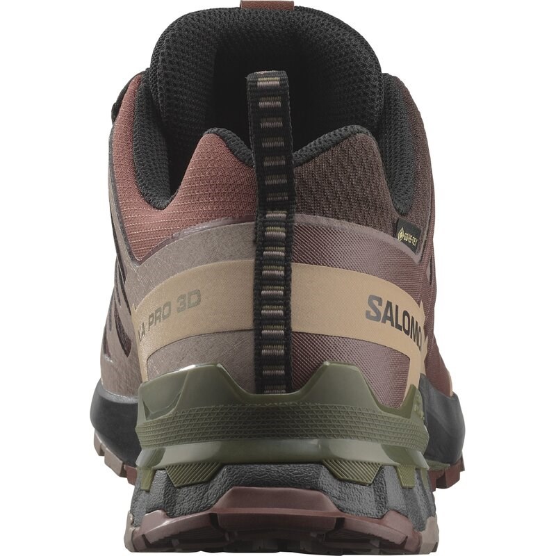 Neu Eingetroffen Salomon Herren Trailrunningschuhe SHOES XA PRO 3D V9 GTX - Schwarzer Kaffee/Rumrosine/Olivennacht