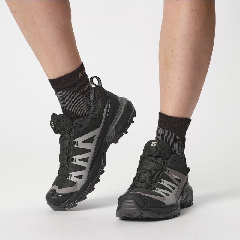 Neu Eingetroffen Salomon Damen Multifunktionsschuhe SHOES X ULTRA 360 GTX W - Schwarz/Pflaumenkätzchen/Schiefer