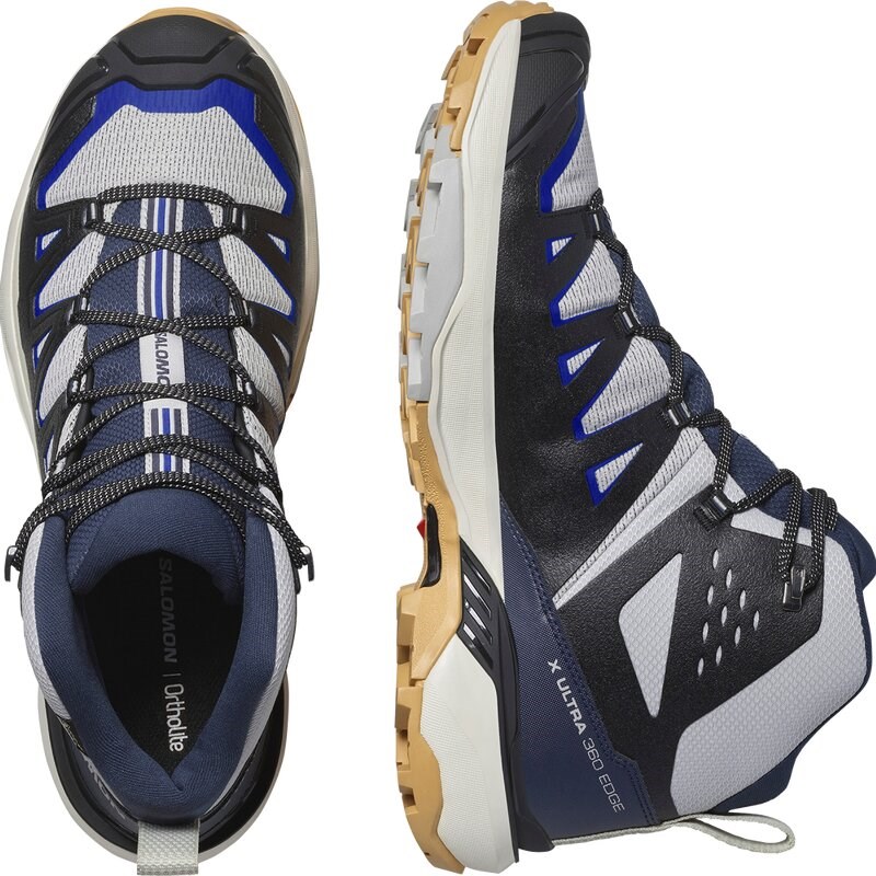 Neu Eingetroffen Salomon Herren Multifunktionsstiefel SHOES X ULTRA 360 EDGE MID GTX - Grauviolett/Schwarz/Surf the Web