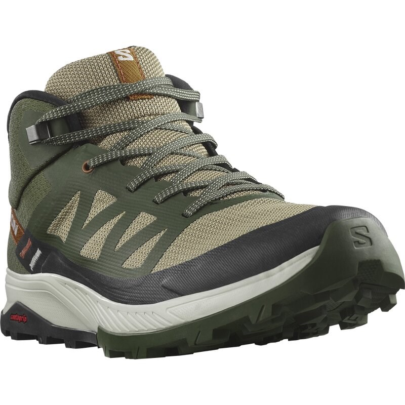Neu Eingetroffen Salomon Herren Multifunktionsstiefel SHOES OUTRISE MID GTX - Olivennacht/Regentag/Zuckermandel