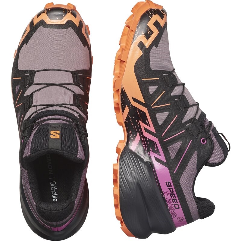 Neu Eingetroffen Salomon Damen Trailrunningschuhe SHOES SPEEDCROSS 6 GTX W - Mondlandschaft/Schwarz/Paradiesvogelblume