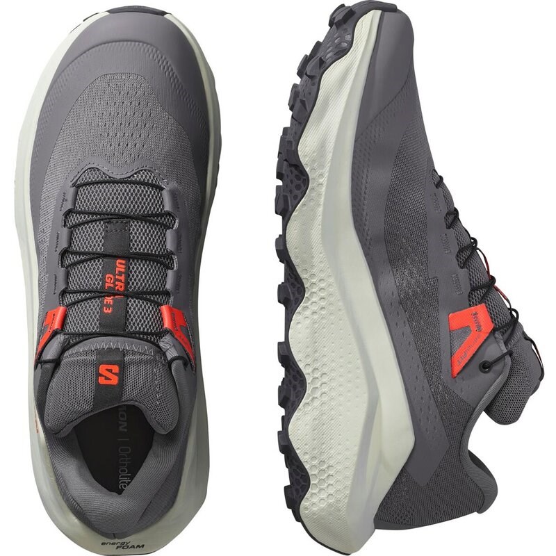 Neu Eingetroffen Salomon Herren Trailrunningschuhe SHOES ULTRA GLIDE 3 - Excalibur/Eiszapfen/Neonflamme