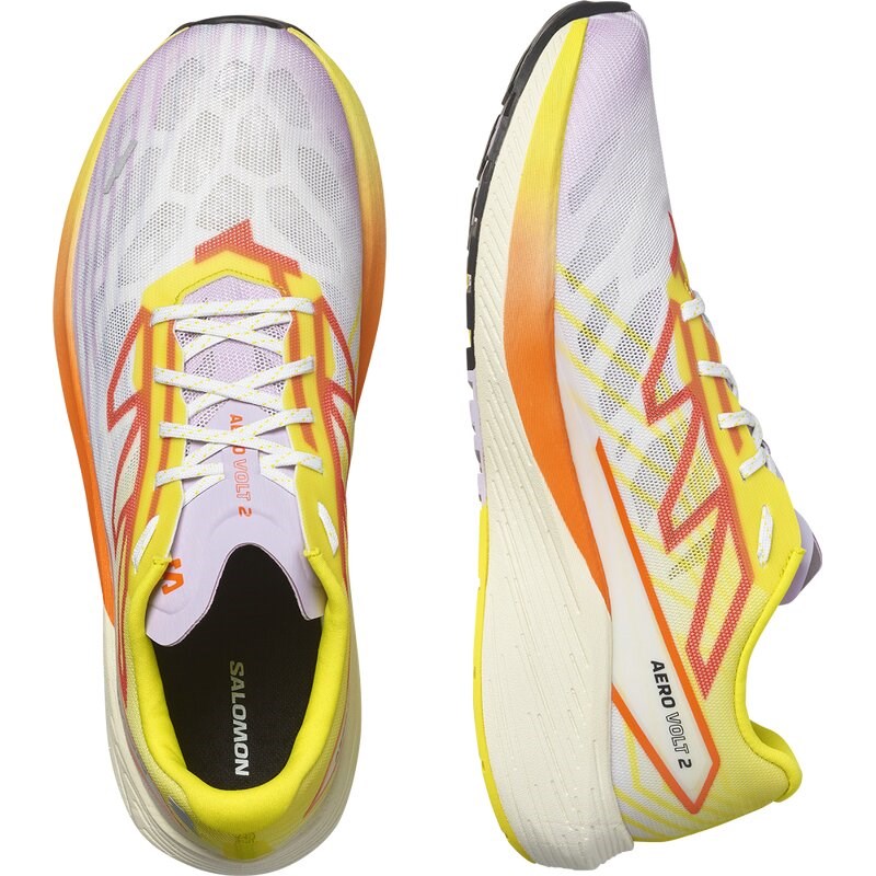 Neu Eingetroffen Salomon Herren Laufschuhe SHOES AERO VOLT 2 - Sulphur Spring/Orchid Petal/Vanilla