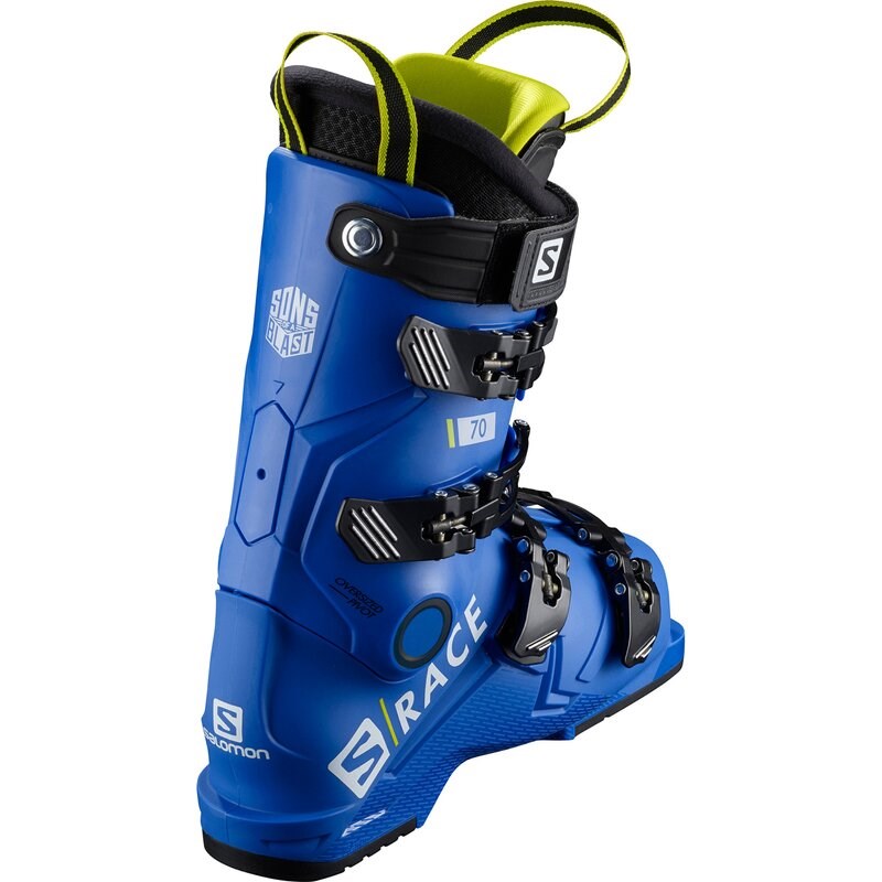 Neu Eingetroffen Salomon Kinder Skischuhe - Rennblau/Säuregrün/SCHWARZ