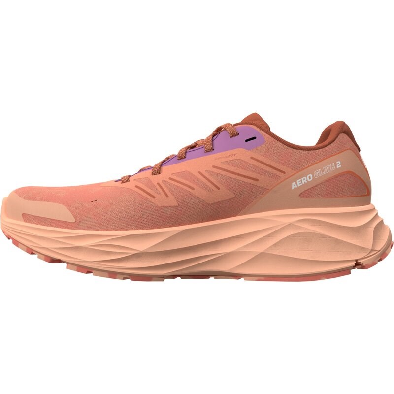 Neu Eingetroffen Salomon Damen Laufschuhe SHOES AERO GLIDE 2 W - Gewürzroute/Pfirsichquarz/Frischer Lachs