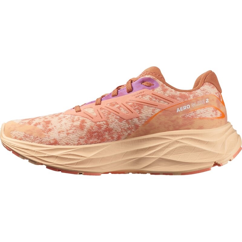 Neu Eingetroffen Salomon Damen Laufschuhe SHOES AERO GLIDE 2 W - Gewürzroute/Pfirsichquarz/Frischer Lachs