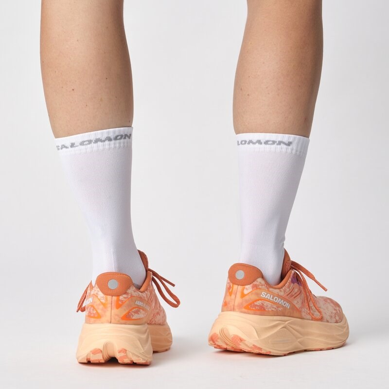 Neu Eingetroffen Salomon Damen Laufschuhe SHOES AERO GLIDE 2 W - Gewürzroute/Pfirsichquarz/Frischer Lachs