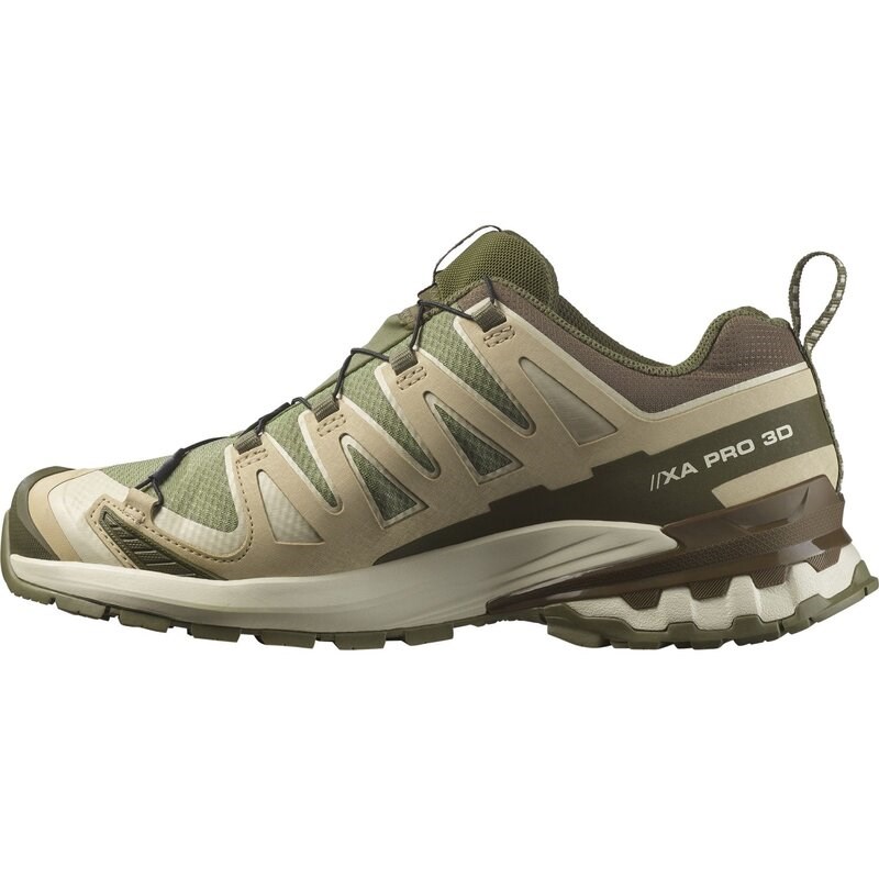 Neu Eingetroffen Salomon Herren Trailrunningschuhe SHOES XA PRO 3D V9 GTX - Tiefes Flechtengrün/Safari/Dunkle Erde