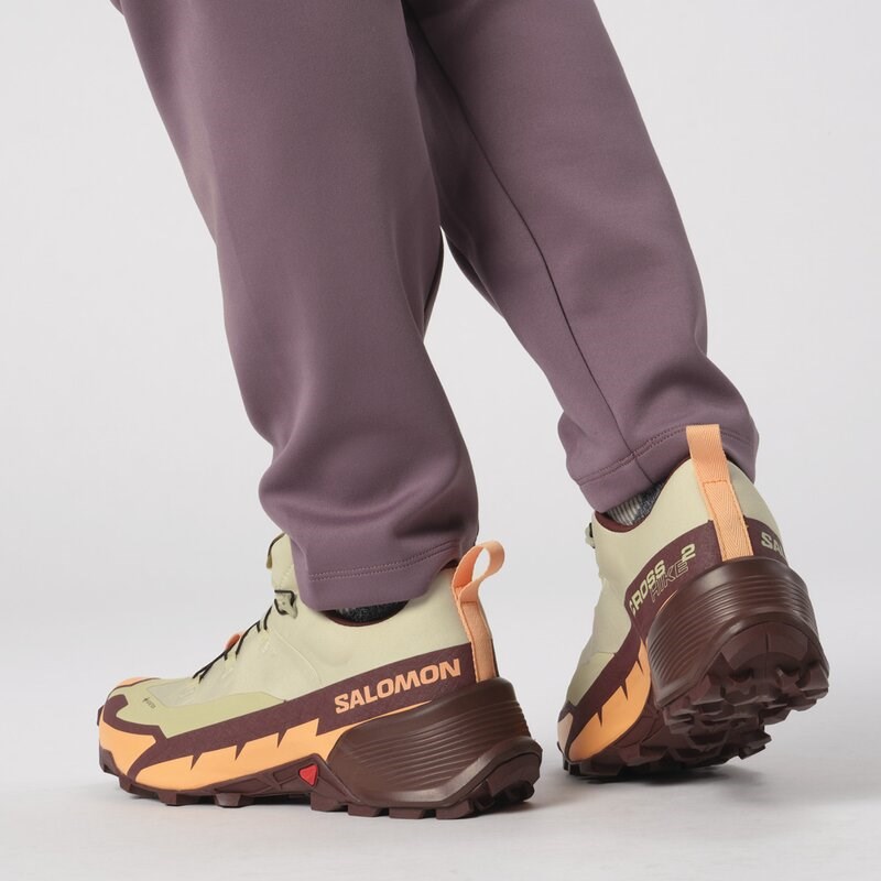 Neu Eingetroffen Salomon Damen Multifunktionsschuhe SHOES CROSS HIKE GTX 2 W - Luzerne/Cantaloupe/Bitterschokolade