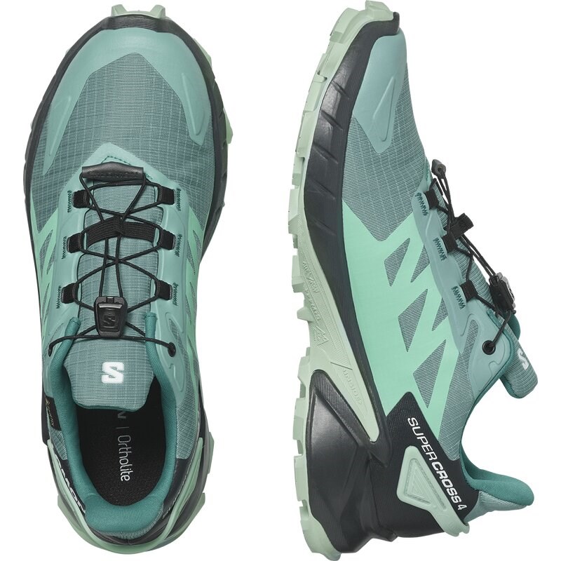 Neu Eingetroffen Salomon Damen Trailrunningschuhe SHOES SUPERCROSS 4 GTX W - Staubtürkis/Tinte/Blauer Dunst