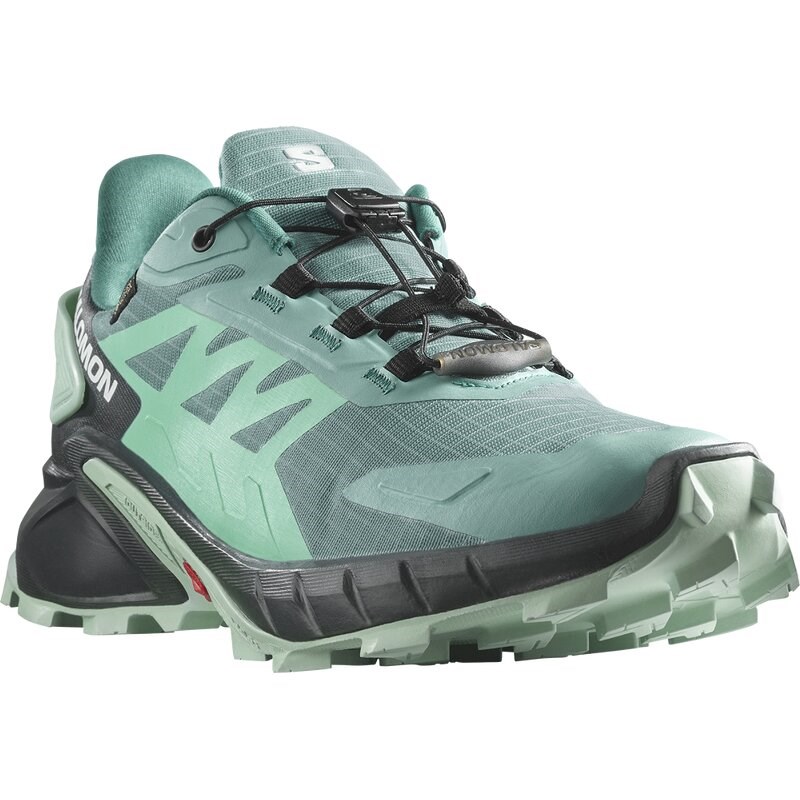 Neu Eingetroffen Salomon Damen Trailrunningschuhe SHOES SUPERCROSS 4 GTX W - Staubtürkis/Tinte/Blauer Dunst