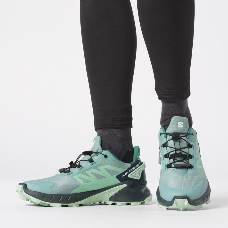 Neu Eingetroffen Salomon Damen Trailrunningschuhe SHOES SUPERCROSS 4 GTX W - Staubtürkis/Tinte/Blauer Dunst