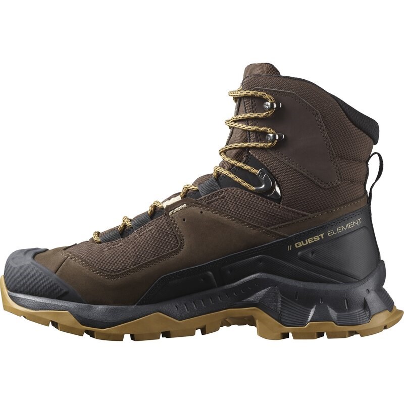 Neu Eingetroffen Salomon Herren Trekkingstiefel SHOES QUEST ELEMENT GTX - Delicioso/Schwarz/Mattgold