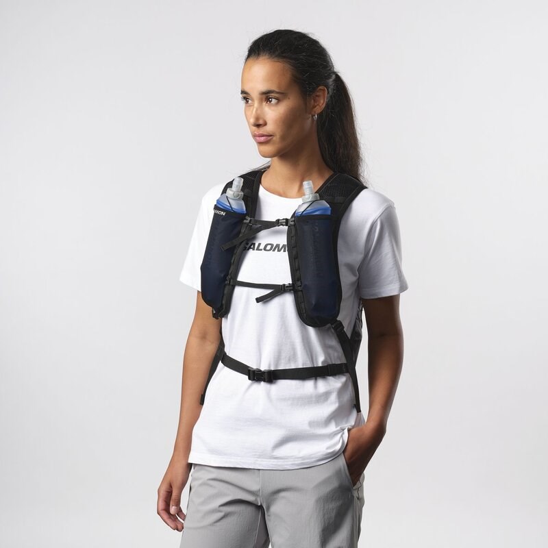 Neu Eingetroffen Salomon Rucksack CROSS 12 - SCHWARZ