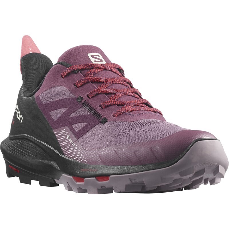 Neu Eingetroffen Salomon Damen Multifunktionsschuhe SHOES OUTpulse GTX W - Tulpenholz/Schwarz/Mohnrot