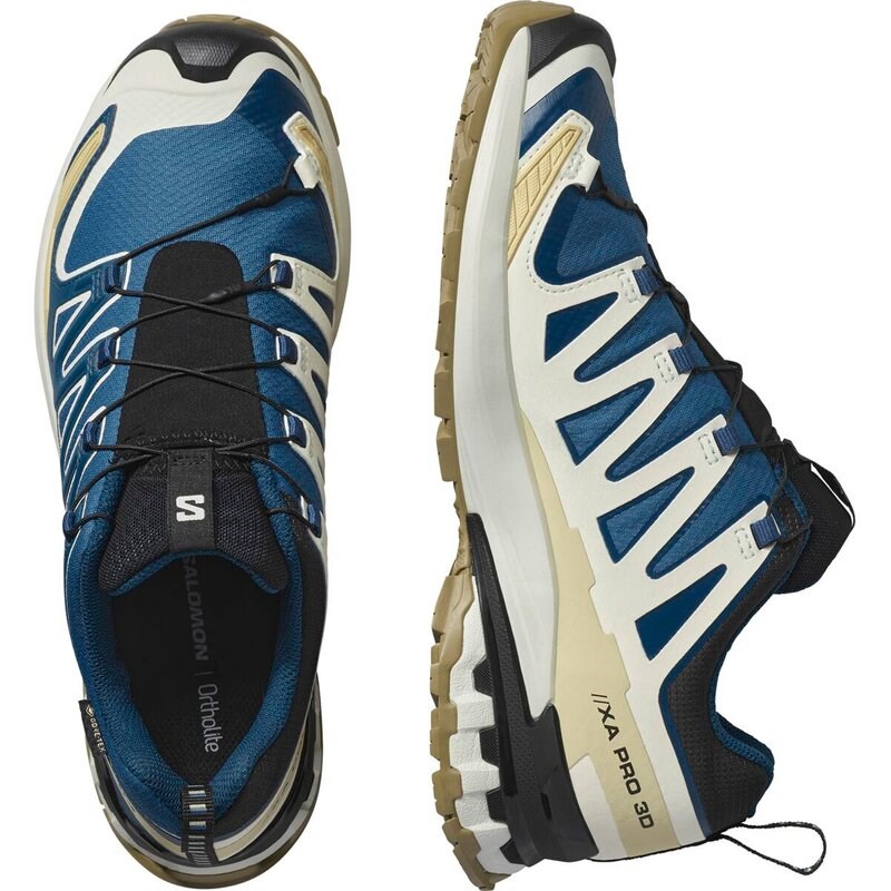 Neu Eingetroffen Salomon Herren Trailrunningschuhe SHOES XA PRO 3D V9 GTX Dark - Dunkelblau/Eiszapfen/Aloe