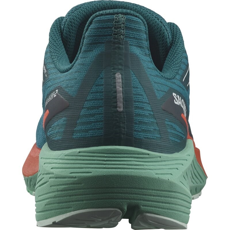 Neu Eingetroffen Salomon Herren Laufschuhe SHOES AERO BLAZE 2 - Tiefer See/Kirschtomate/Elektrisches Grün