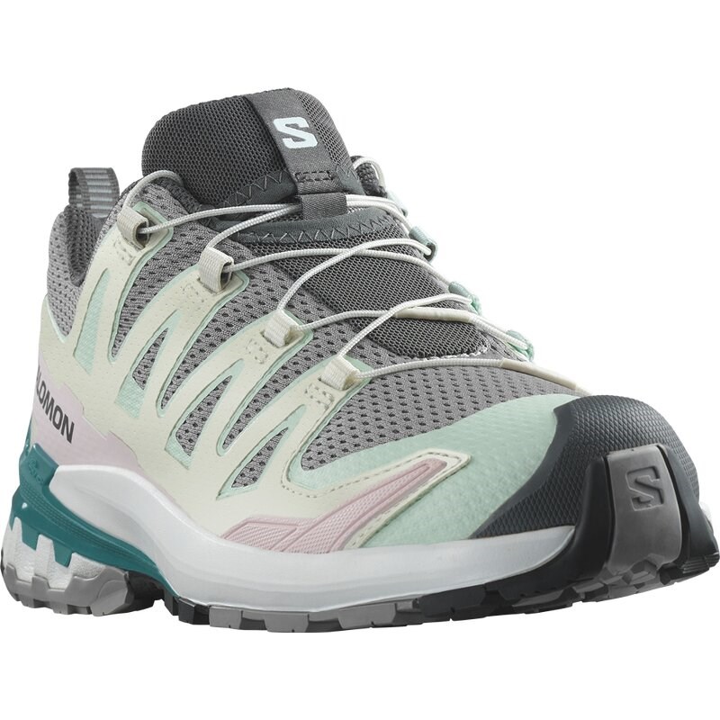 Neu Eingetroffen Salomon Damen Trailrunningschuhe SHOES XA PRO 3D V9 W - Gull/White/Bleached Aqua