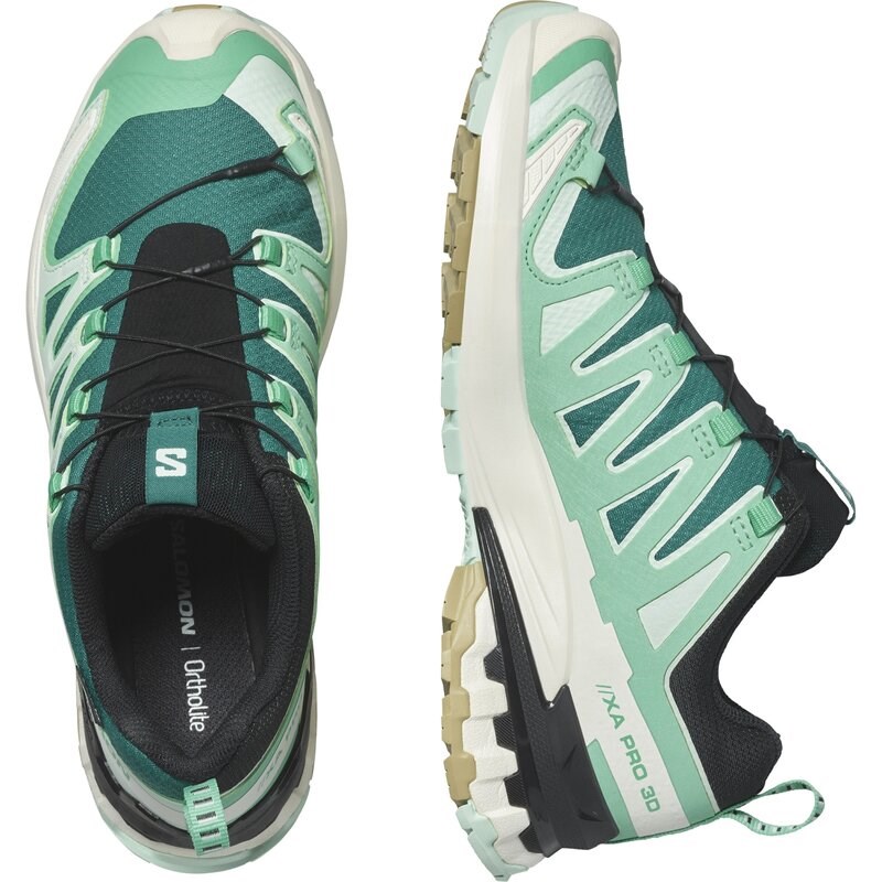 Neu Eingetroffen Salomon Damen Trailrunningschuhe SHOES XA PRO 3D V9 GTX W - Tiefer See/Elektrisches Grün/Vanilleeis