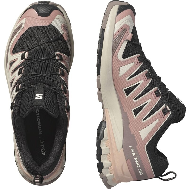 Neu Eingetroffen Salomon Damen Trailrunningschuhe SHOES XA PRO 3D V9 W - Schwarz/Wurzelholz/Mahagonirose