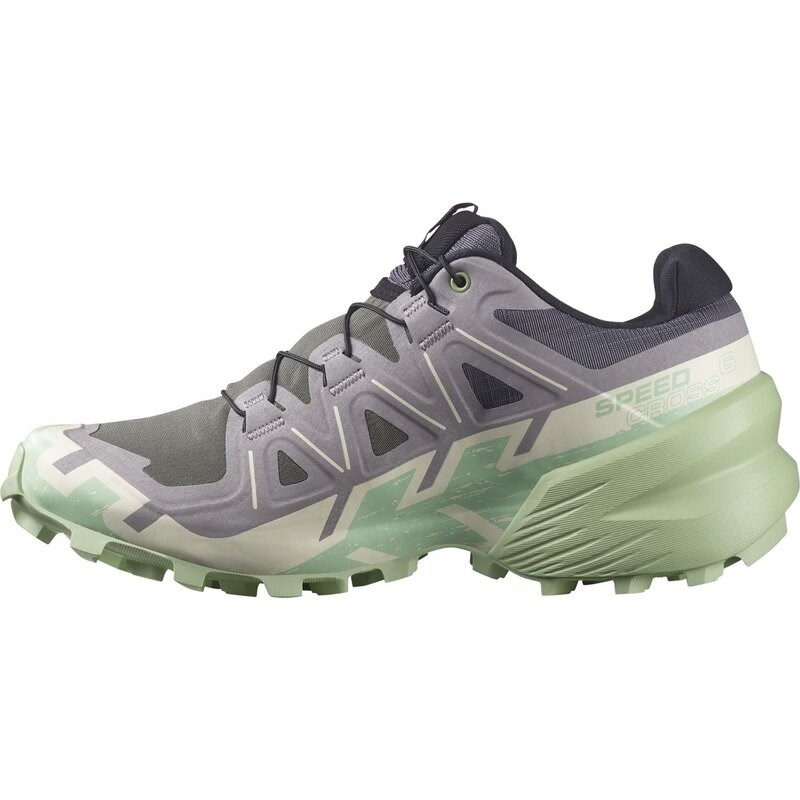Neu Eingetroffen Salomon Damen Trailrunningschuhe SHOES SPEEDCROSS 6 W - Castlerock/Vanille Eisgrün/Rauchgrün