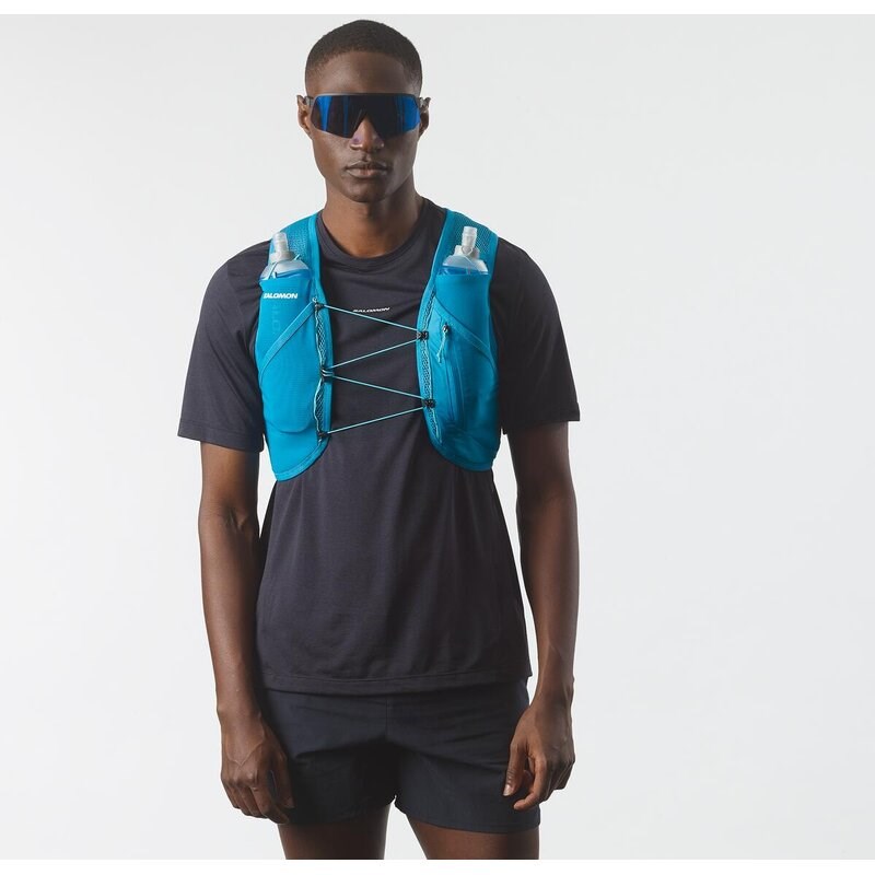 Neu Eingetroffen Salomon Rucksack ACTIVE SKIN 4 SET BLUE - BLAUER DANUBE/BLAUER DANUBE