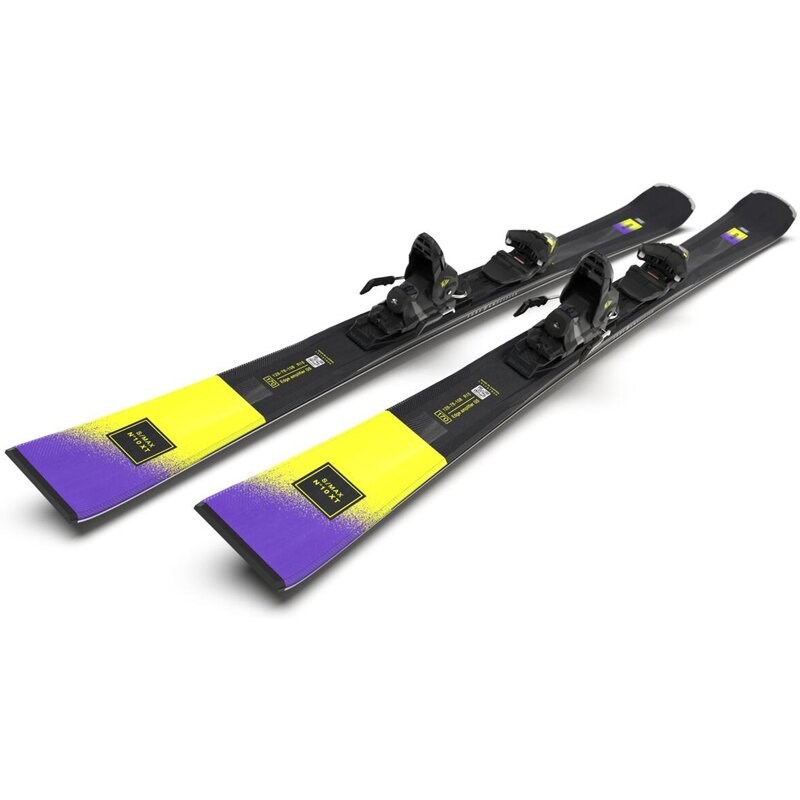 Neu Eingetroffen Salomon Damen All-Mountain Ski E - Schwarz/Säuregrün/Dunkelviolett