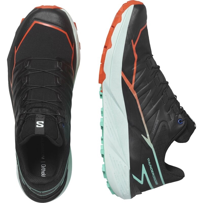 Neu Eingetroffen Salomon Herren Trailrunningschuhe SHOES THUNDERCROSS - Schwarz/Kirschtomate/Elektrisches Grün
