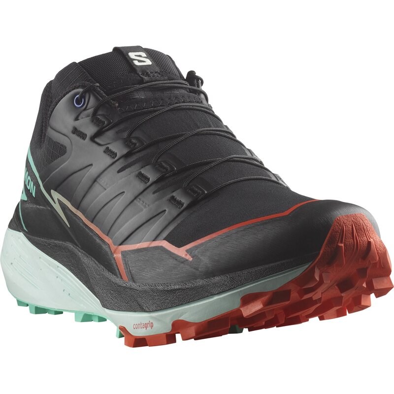 Neu Eingetroffen Salomon Herren Trailrunningschuhe SHOES THUNDERCROSS - Schwarz/Kirschtomate/Elektrisches Grün