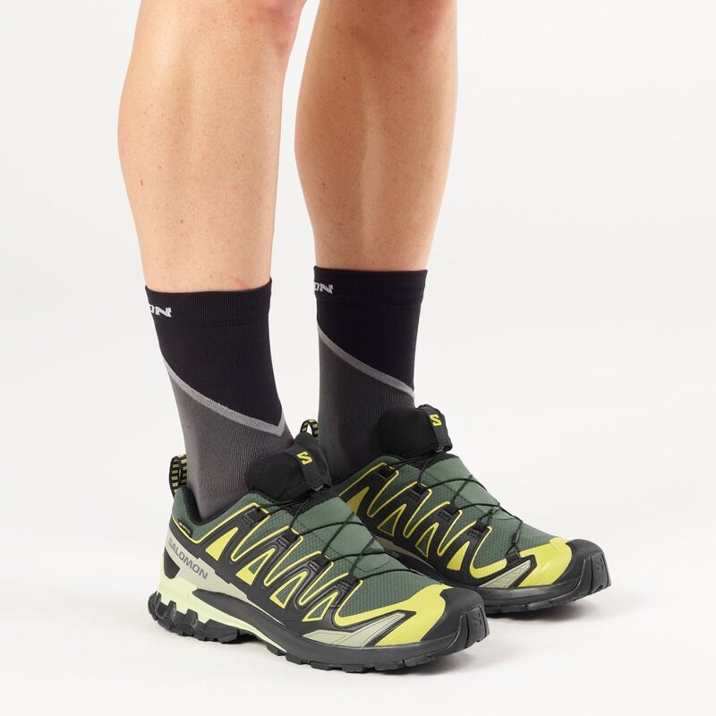 Neu Eingetroffen Salomon Herren Trailrunningschuhe SHOES XA PRO 3D V9 GTX - Urban Chic/Schwarz/Kressegrün